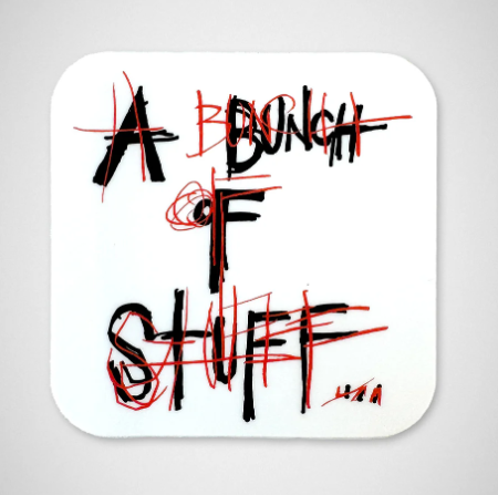 A Bunch of Stuff (White) - Sticker