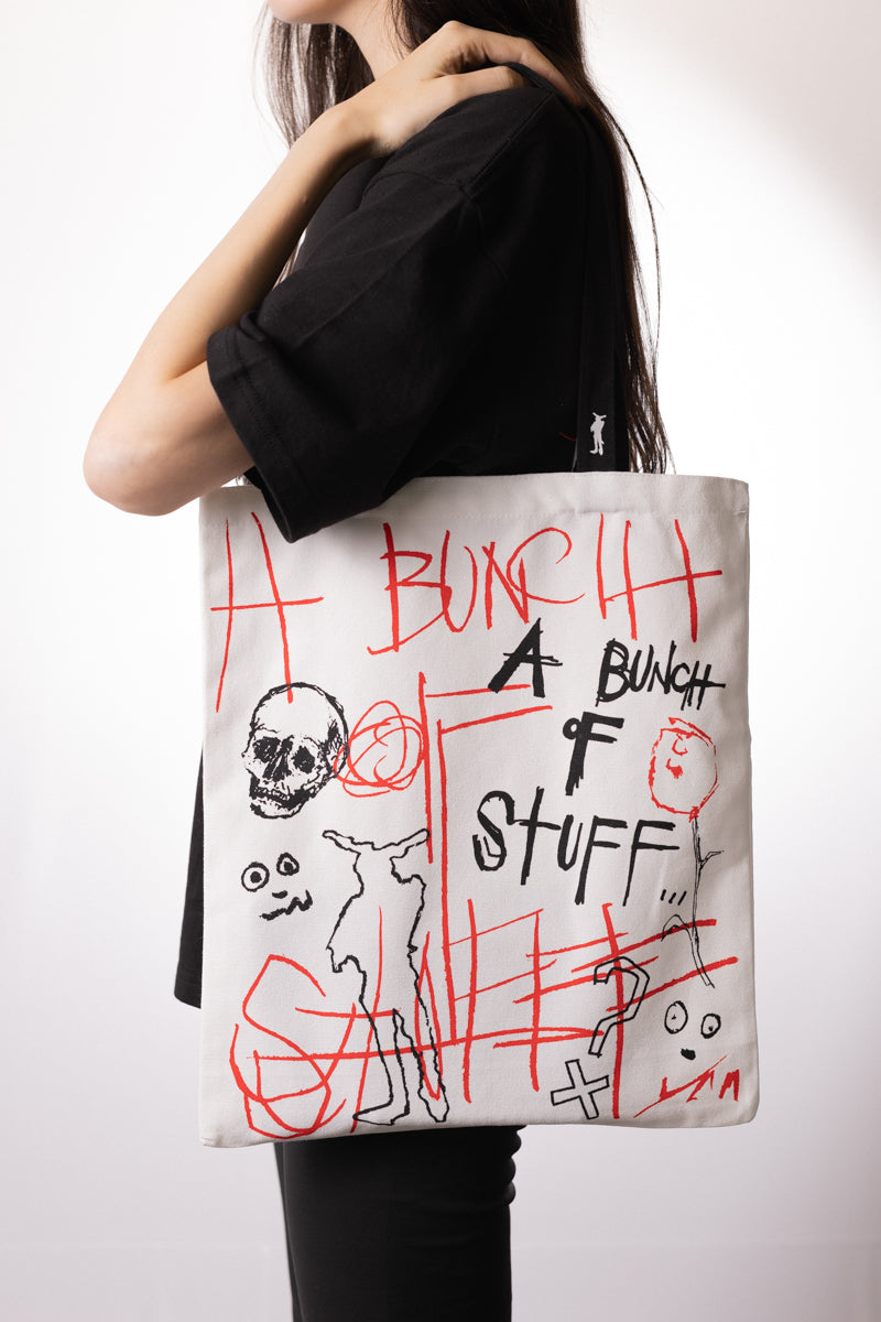 A Bunch Of Scribbles - Natural Tote Bag